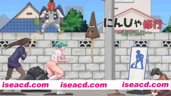 【日式ACT/全动态】忍者少女的修行-逃跑吧！ にんじゃ修行～走り込み～ 【100M/CV】